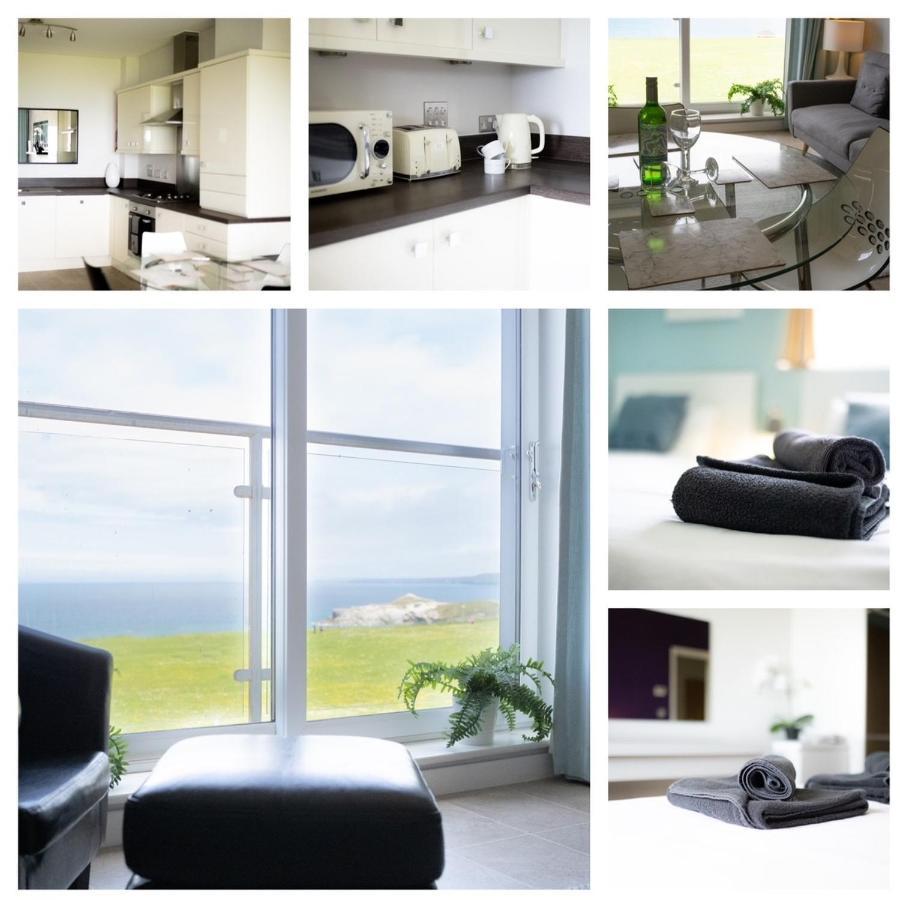 Stunning Sea Views, Luxury Apartment Beaches & Restaurants Are A Short Walk Away New Quay Kültér fotó